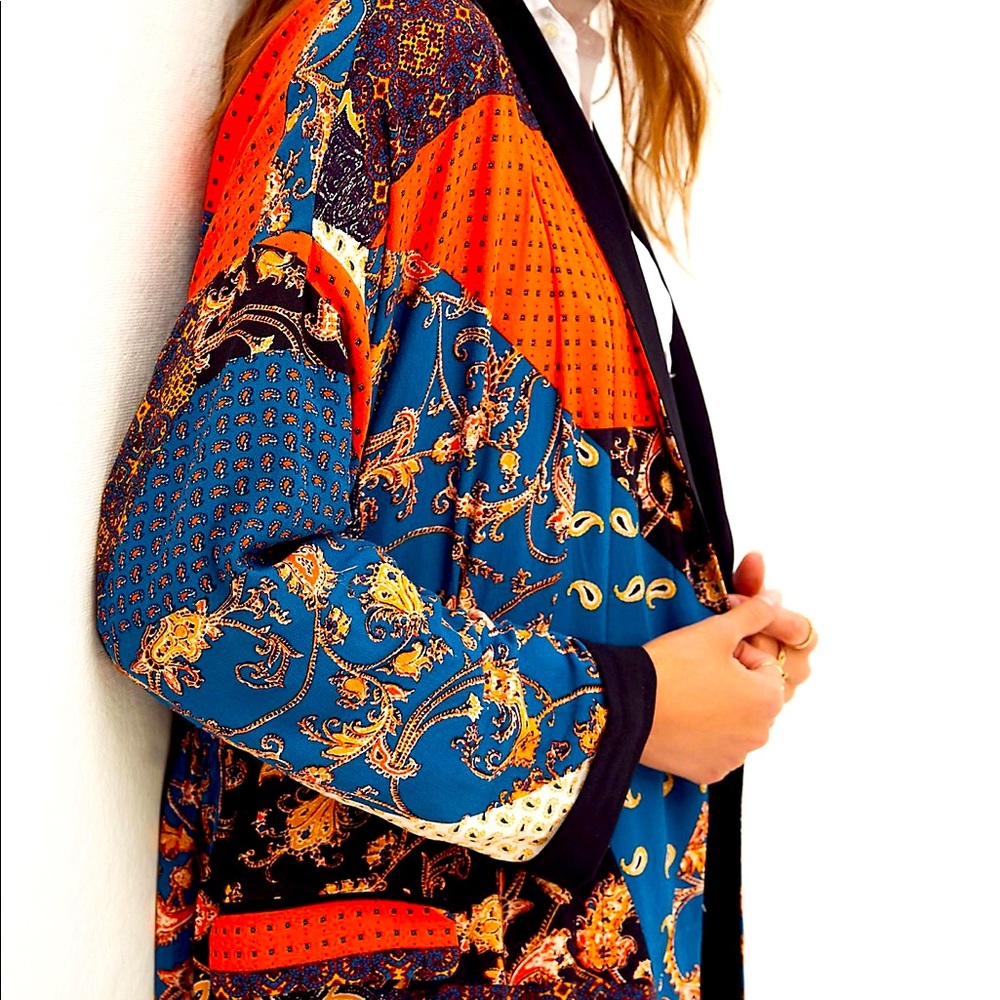 Free People Multicolor Patchwork Jacket